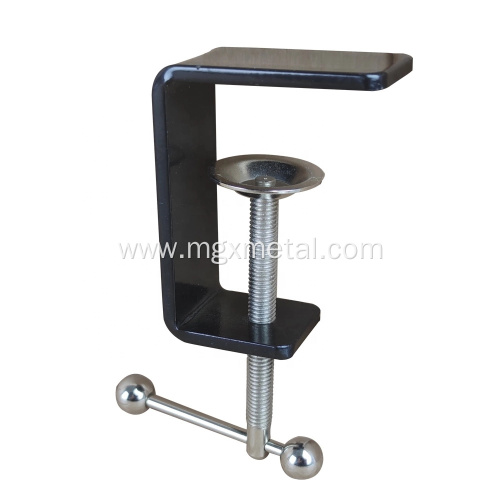 Table Clamp Black Powder Coating Office Desk Partition C Clamp Supplier